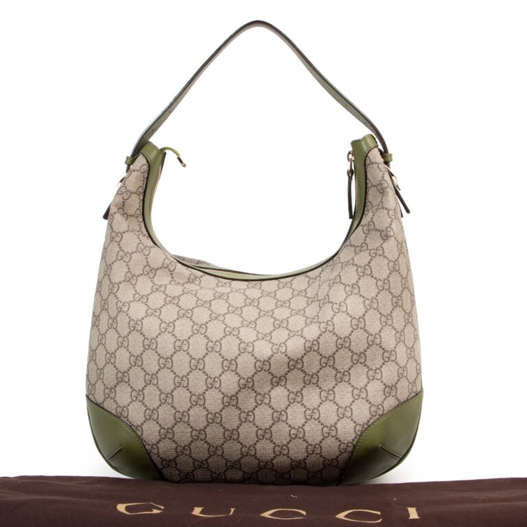 Gucci Supreme Monogram Green Shoulder Bag Labellov Buy and