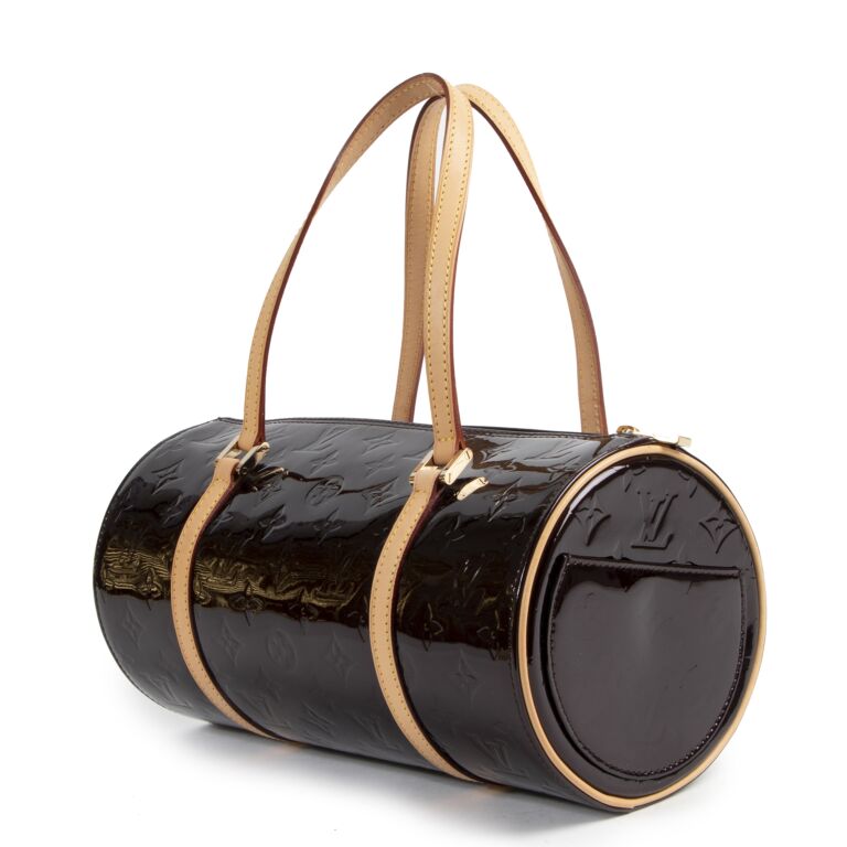 Louis vuitton purple patent purse outlet