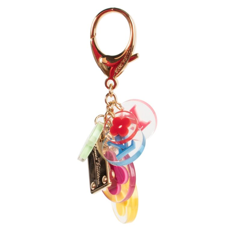 Louis vuitton rainbow keychain on sale