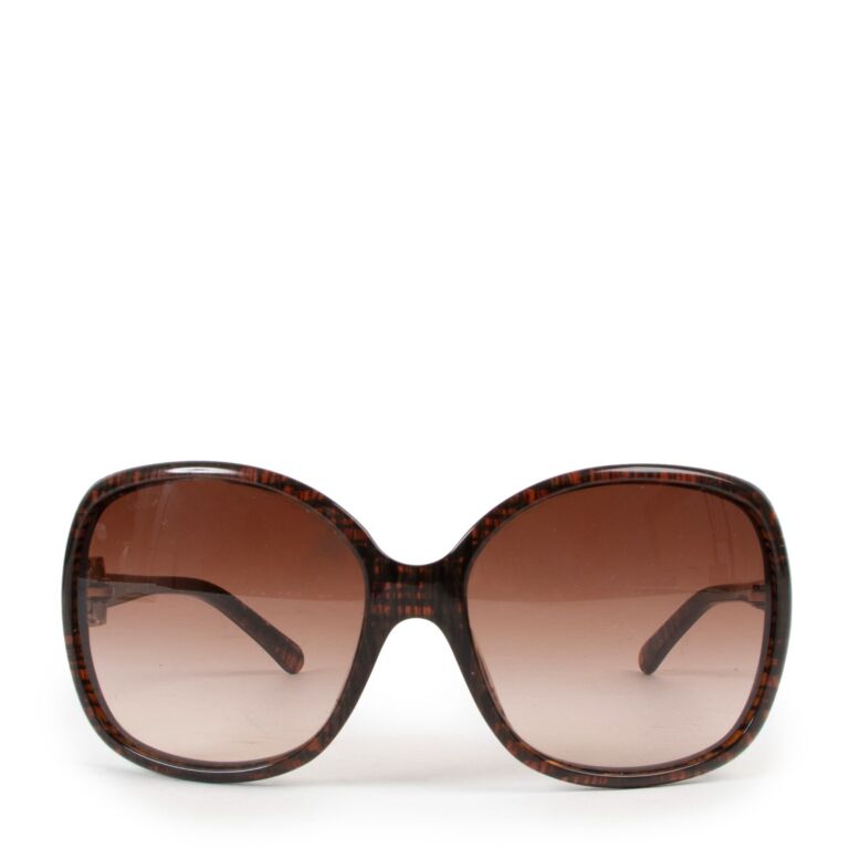 Chanel Brown Oversized Ribbon CC Sunglasses ○ Labellov ○ Buy and
