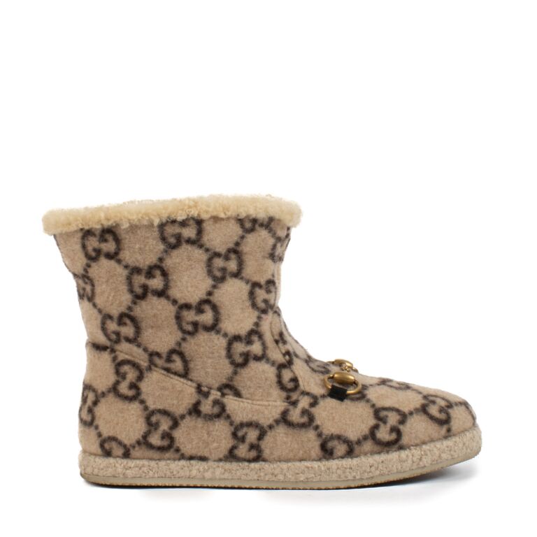 Gucci shearling boots store