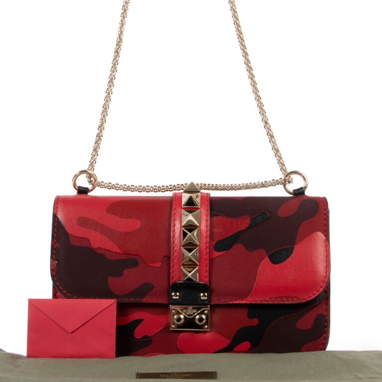 Valentino Garavani Rockstud Mini Backpack in Red Patent Leather