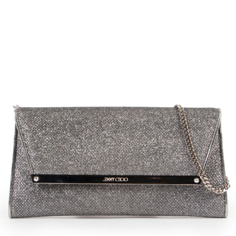 Jimmy Choo Silver Clutch Labellov Buy and Sell Authentic Luxury