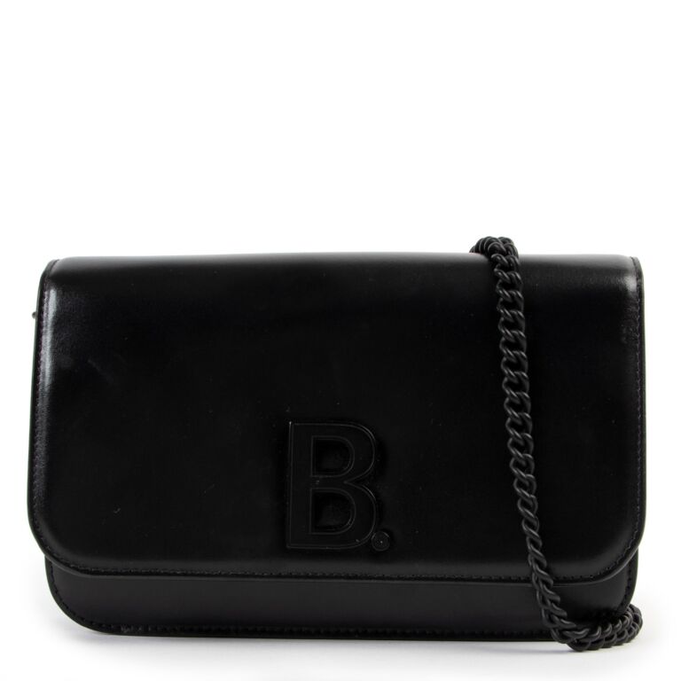 Balenciaga b leather 2025 wallet on chain