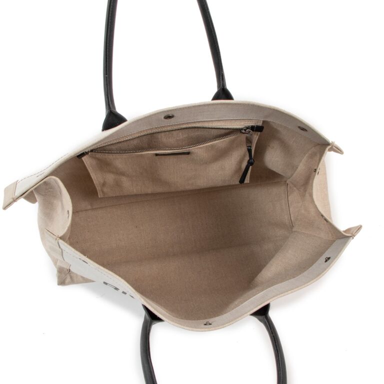【Saint Laurent】Rive Gauche Tote Bag Greige Saint Laurent Rive Gauche Tote Bag | Neutrals | FARFETCH