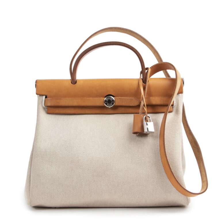 Hermes herbag hot sale beige