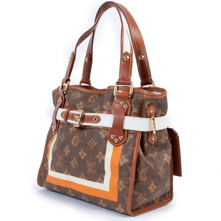 Louis Vuitton Limited Edition Monogram Tisse Rayures PM Tote Bag