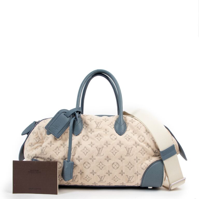 Louis Vuitton Spring/Summer 2012 Blue Monogram Denim Speedy Round Squat MM  Bag ○ Labellov ○ Buy and Sell Authentic Luxury