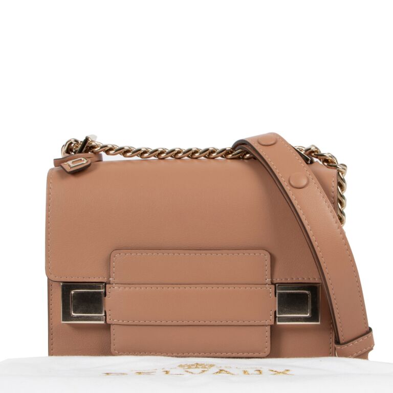 Delvaux Madame Chaine Mini Bicolor Vison Ivory Labellov Buy and Sell Authentic Luxury