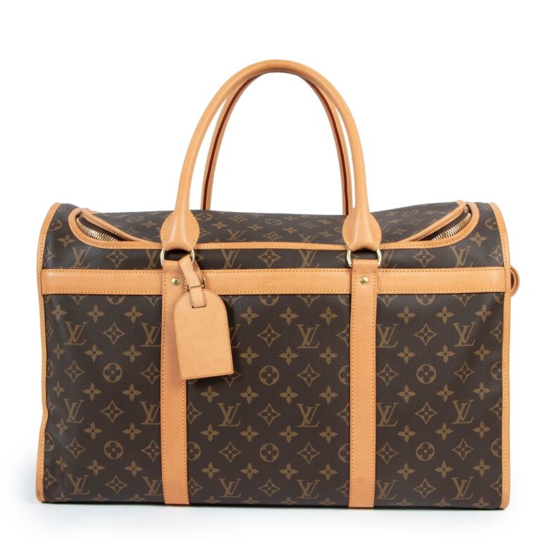 Louis vuitton dog carrier 50 hot sale