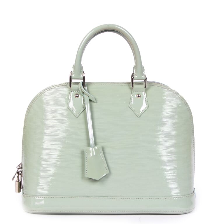 Louis Vuitton Mint Green Electric Epi Leather Alma GM Bag Louis Vuitton