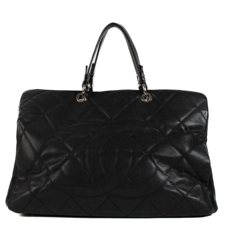 Chanel black caviar tote new arrivals