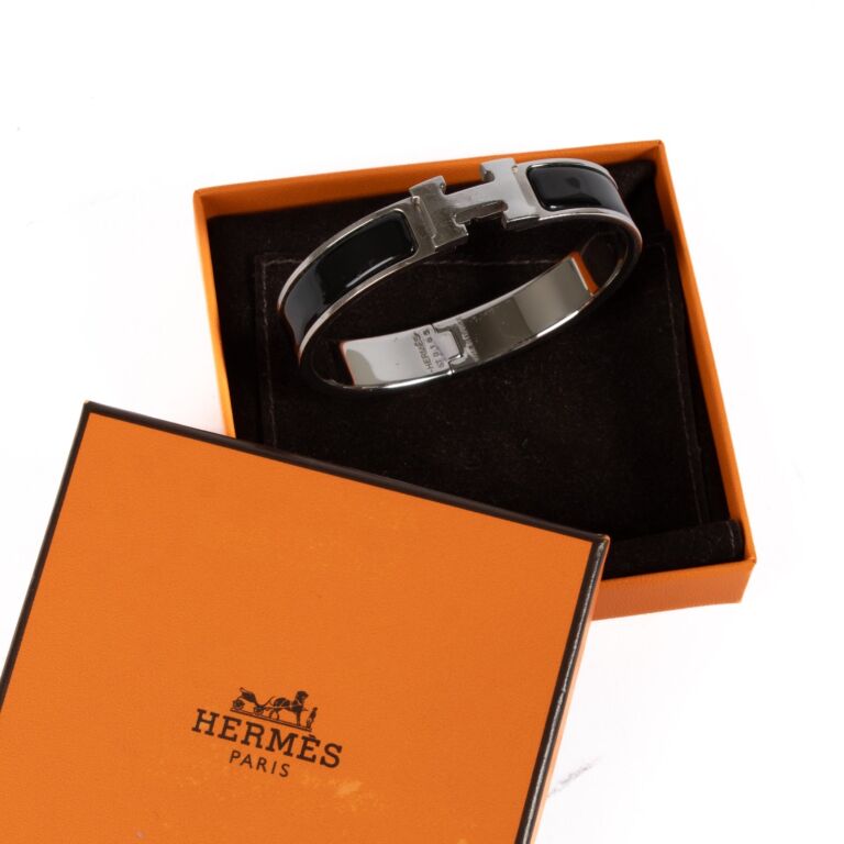 Hermès Black Clic H Bracelet ○ Labellov ○ Buy and Sell