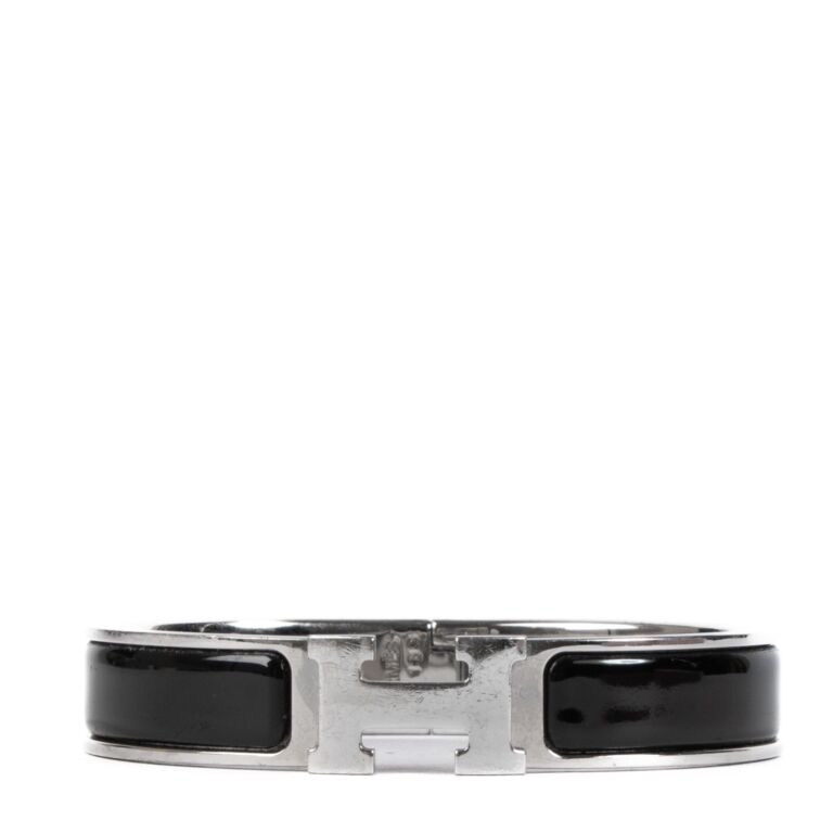 Herm s Black Clic H Bracelet Labellov Buy and Sell Authentic