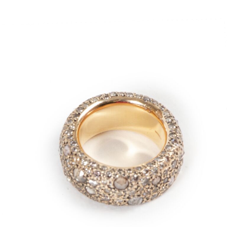 Pomellato Tango Two Tone Diamond Ring size 54 Labellov Buy