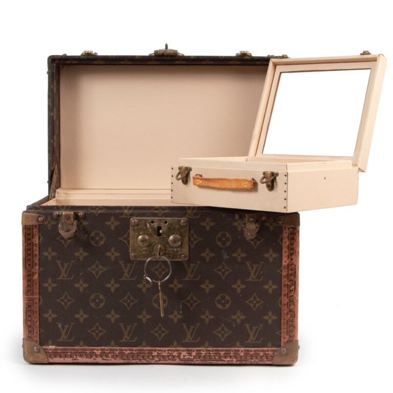 Louis Vuitton Monogram Vintage Trunk Vanity Case Pharmacy Box