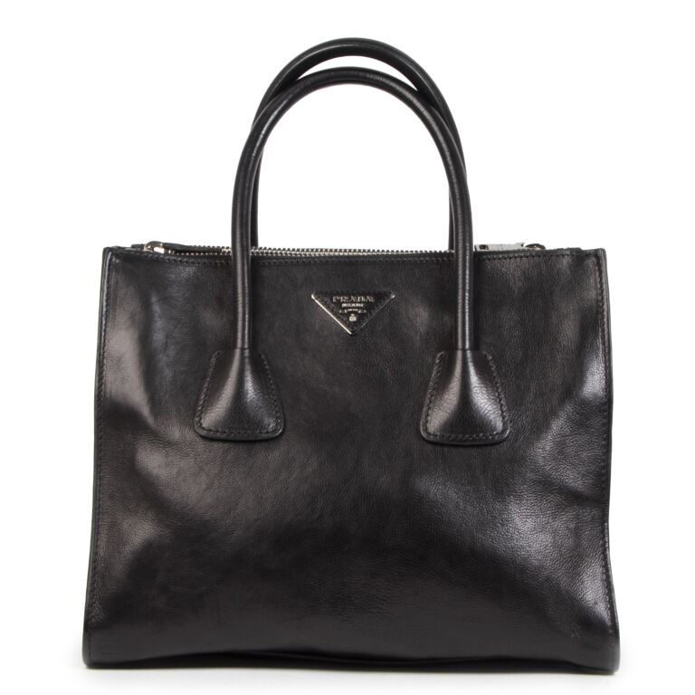 Prada twin online pocket tote bag