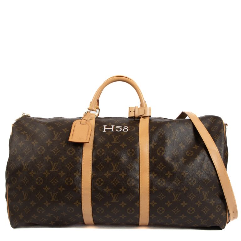 Louis Vuitton Keepall 60 Monogram Canvas Travel Bag ○ Labellov