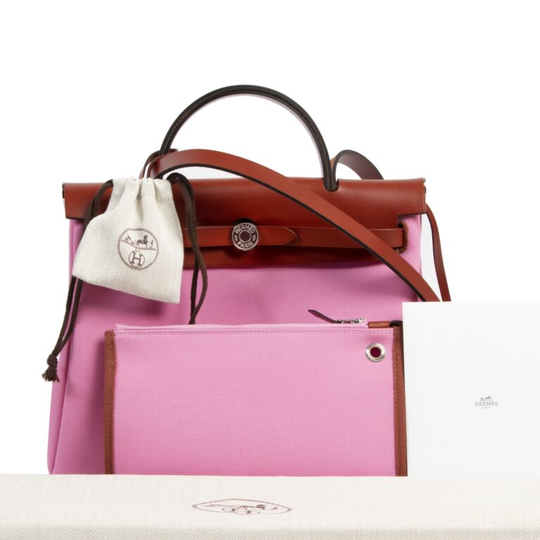 hermes herbag pink