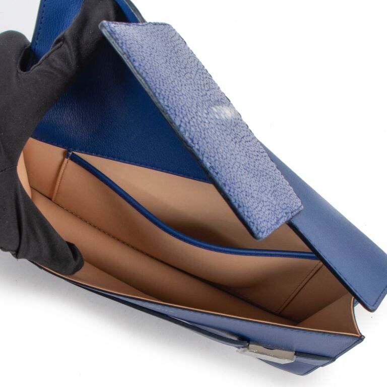 Delvaux Bleu De Prusse Galuchat Madame Clutch Labellov Buy