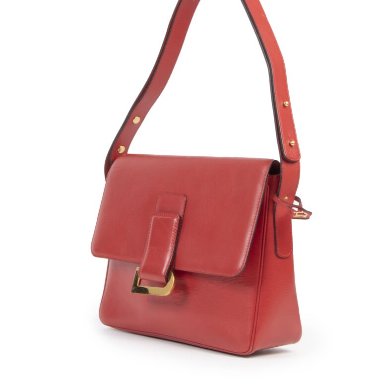 バッグ Delvaux Poirier Crossbody/Shoulder Bag Delvaux Red Poirier Shoulder Bag ○ Labellov ○ Buy and Sell
