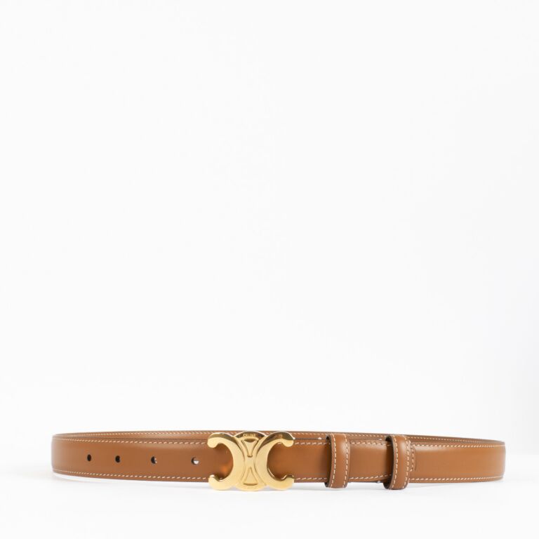小物 Celine Belt Triomphe Medal Gold Hardware Women's Medium Triomphe belt in Triomphe canvas | CELINE | 24S