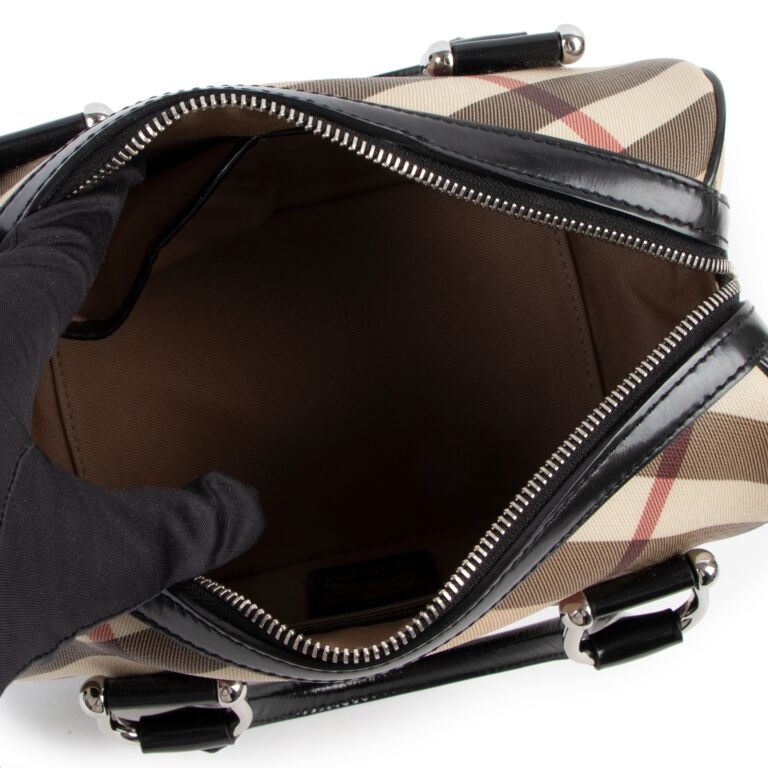 バッグ BURBERRY level check mini Boston bag Burberry Check Small Boston Bag ○ Labellov ○ Buy and Sell