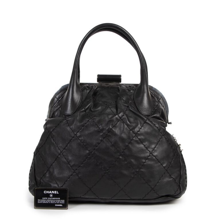 Chanel Black Expandable Zip Around Frame Bag Labellov Buy