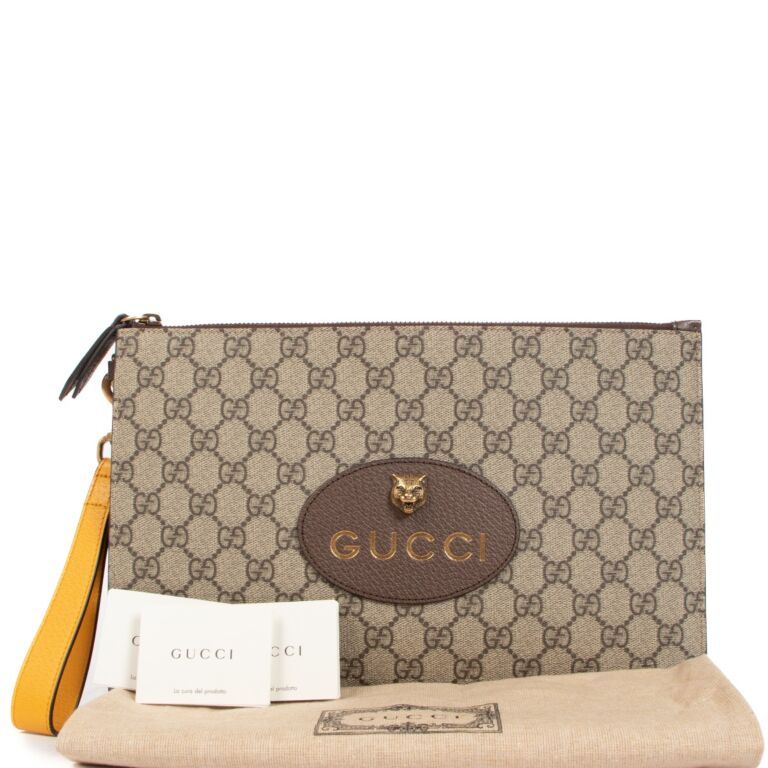 Gucci Neo Vintage GG Supreme Clutch ○ Labellov ○ Buy and Sell