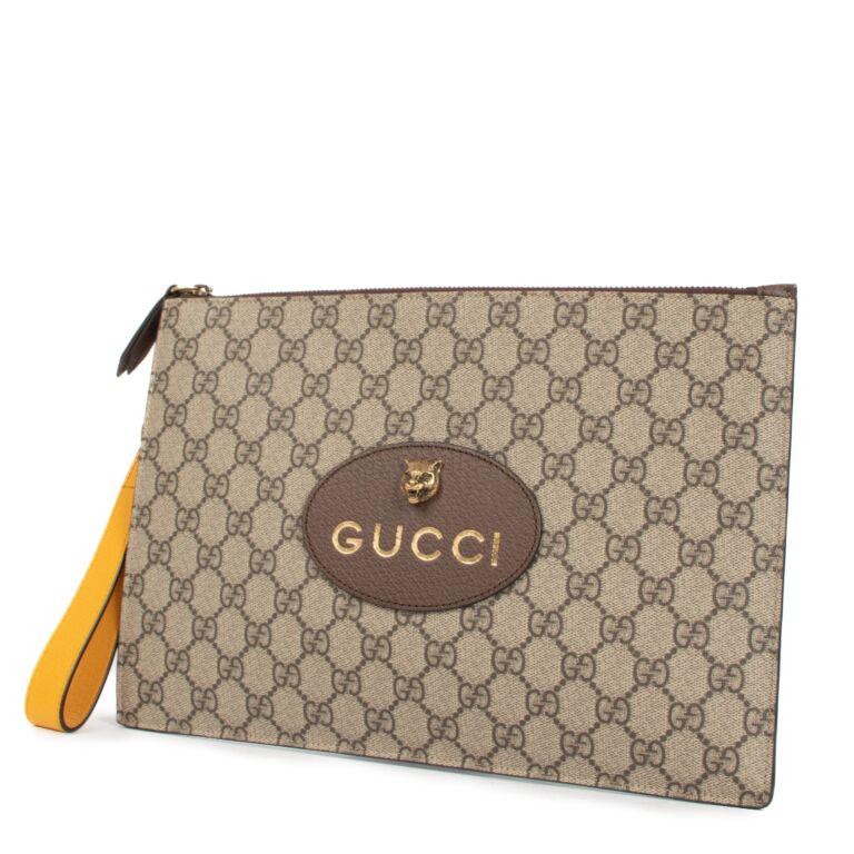 Gucci Neo Vintage GG Supreme Clutch ○ Labellov ○ Buy and Sell