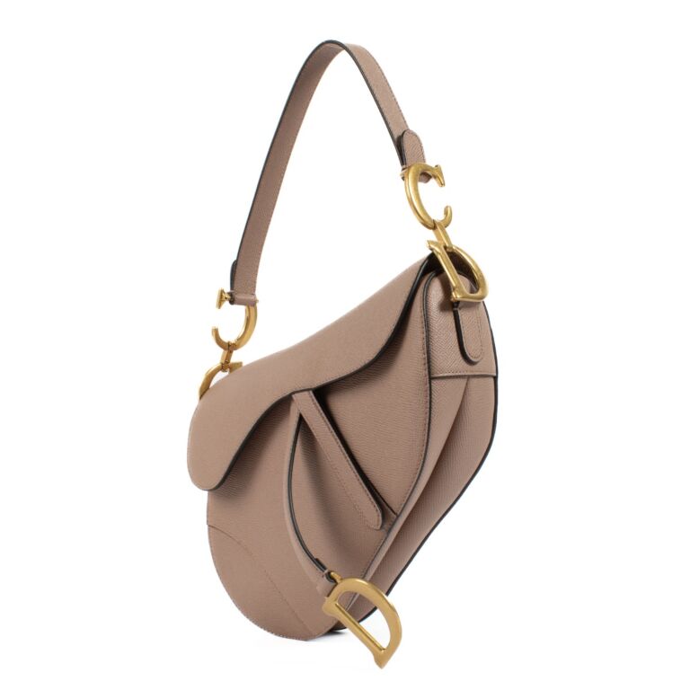 Christian Dior Sand Leather Saddle Bag ○ Labellov ○ Buy
