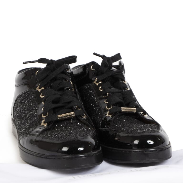 Jimmy choo miami glitter sneakers new arrivals