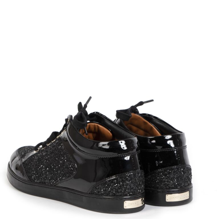 Jimmy choo shop miami glitter trainers