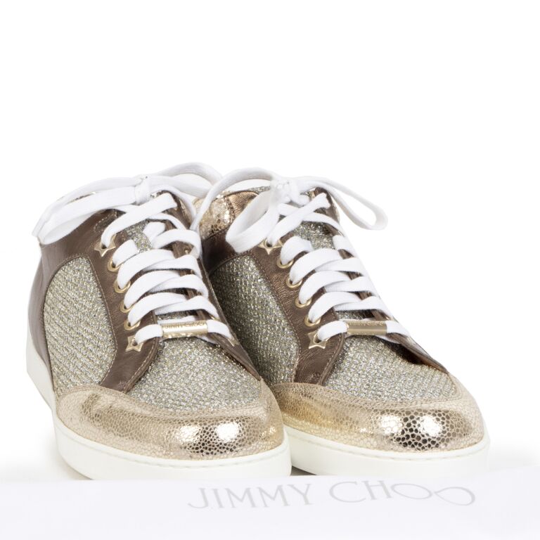 Jimmy choo miami gold hot sale