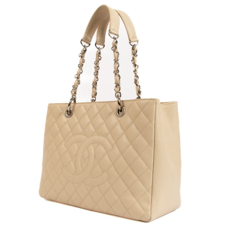 CHANEL - Sand Beige Caviar Tote Bag 🤎 $3550 🤎Sold With dust bag