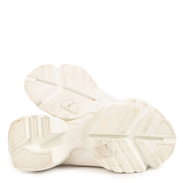 Christian Dior White D-Connect Sneakers - Size 38 ○ Labellov