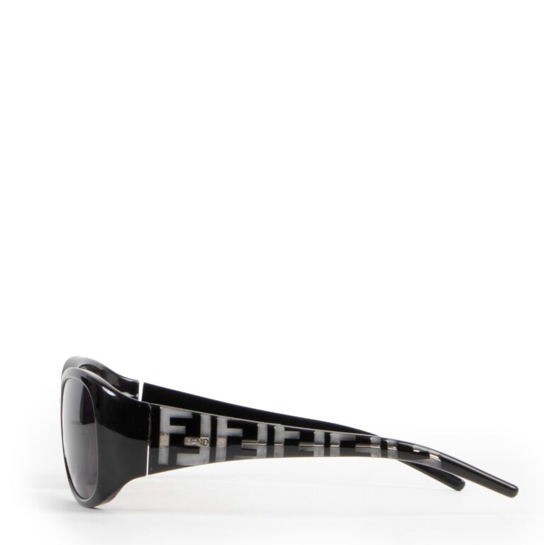 Fendi Vintage FS407 Black Logo Sunglasses Labellov Buy and