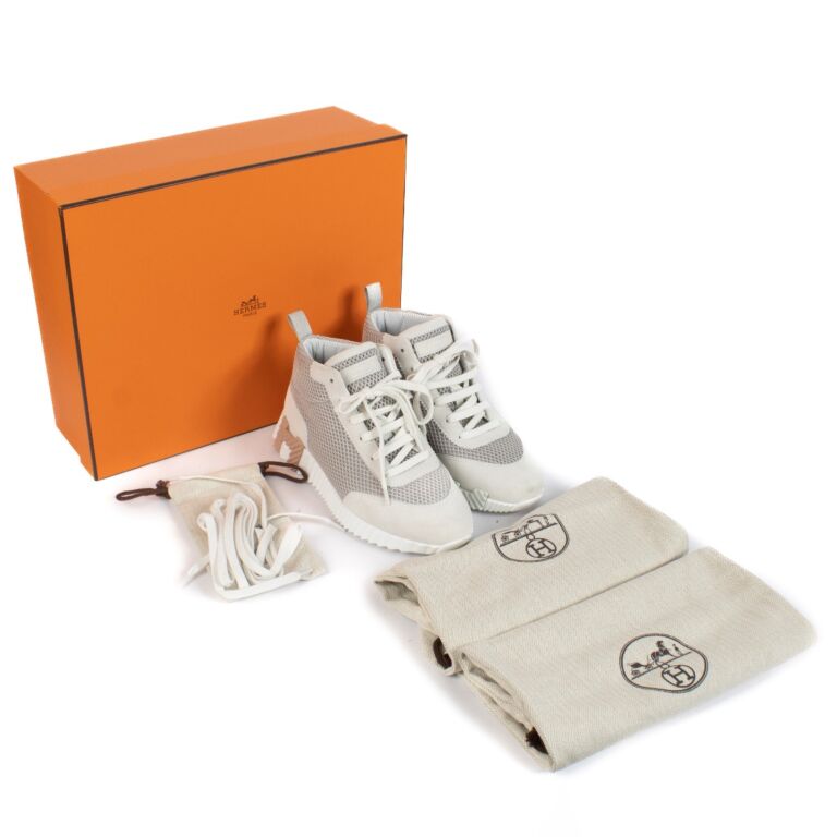 Hermès Grey Bouncing Sneakers ○ Labellov ○ Buy and Sell