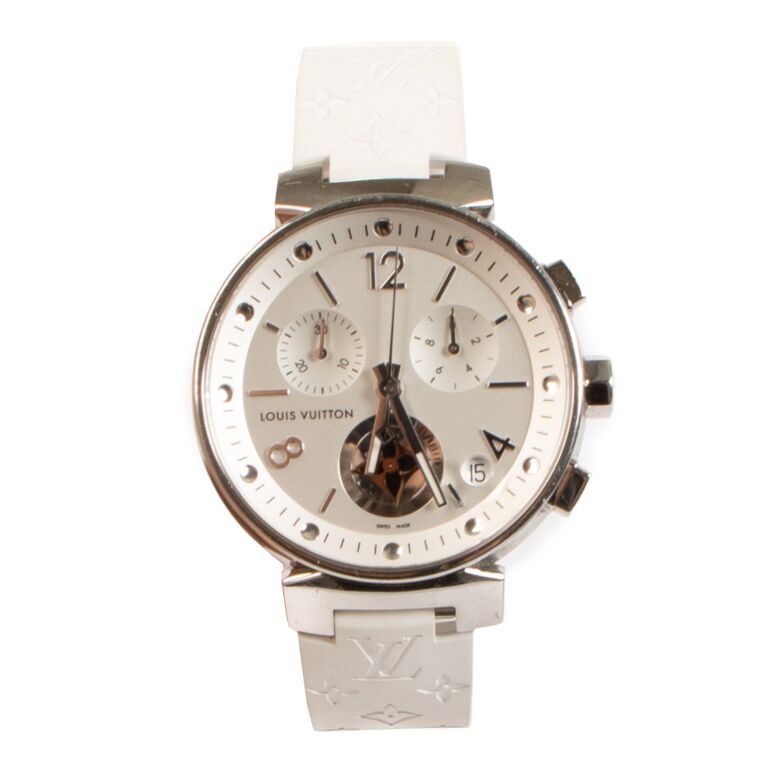 Tambour Moon Star Chronograph White watch, Louis Vuitton