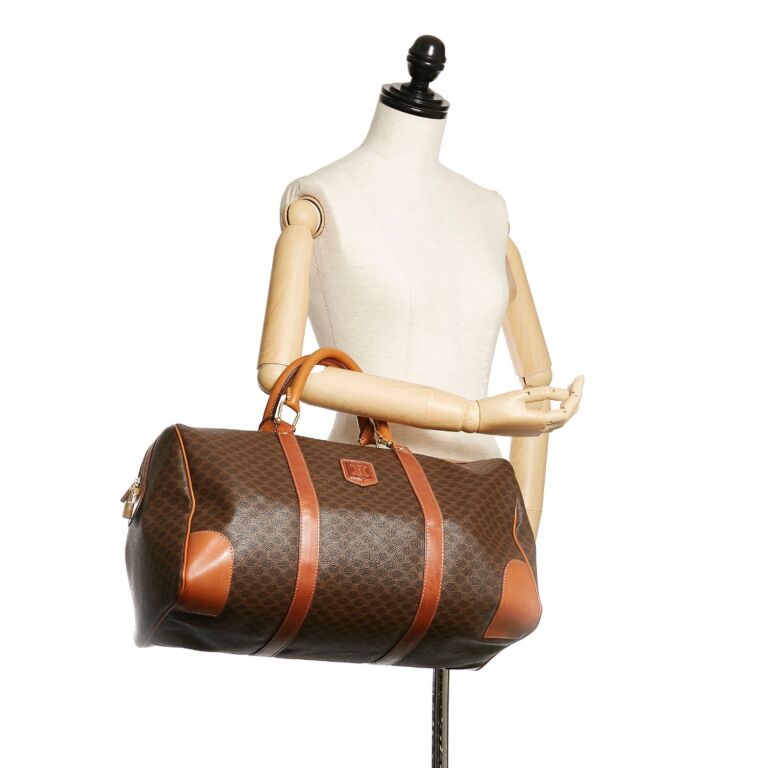 Celine Macadam Canvas Boston Travel Bag ○ Labellov ○ Buy and Sell Authentic  Luxury