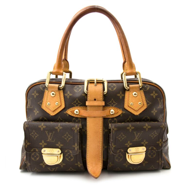 Louis Vuitton Hand Bag Manhattan Gm Monogram Canvas Shoulder Added Insert  A994-d Auction