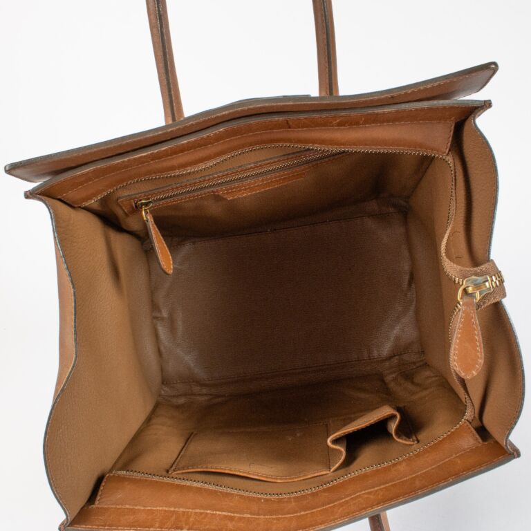 Celine Camel Mini Luggage Bag ○ Labellov ○ Buy and Sell