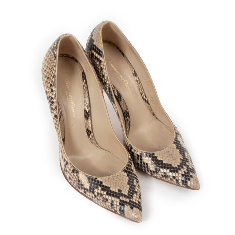 Gianvito rossi deals python pumps
