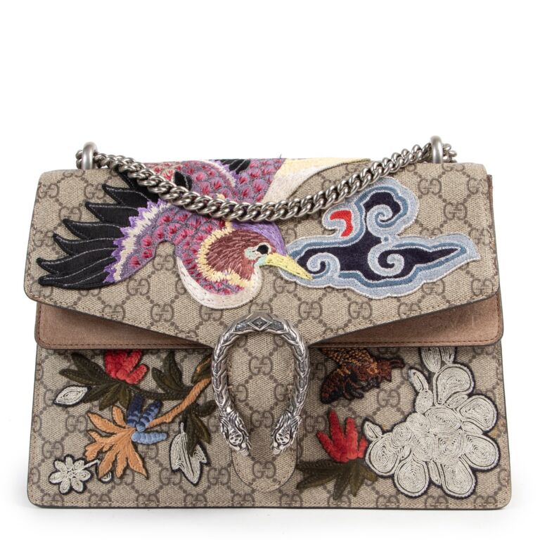Embroidered 2025 gucci bag
