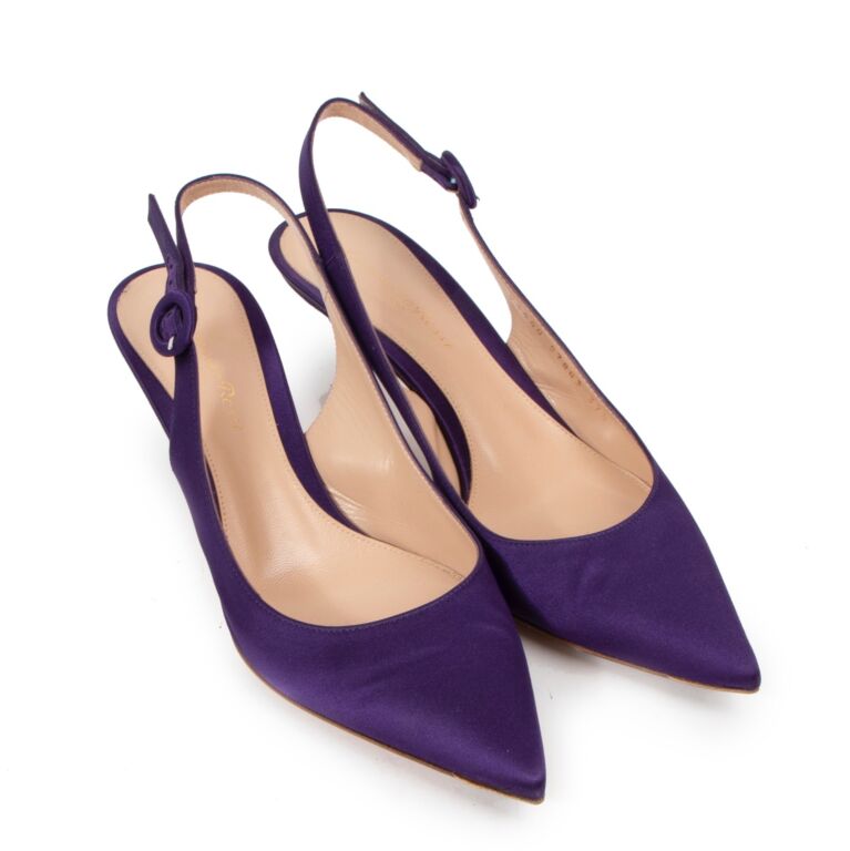 Purple slingback heels on sale