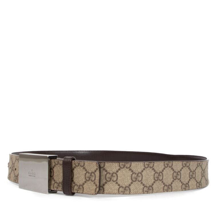 Gucci GG Supreme Belt Size 95 Labellov Buy and Sell