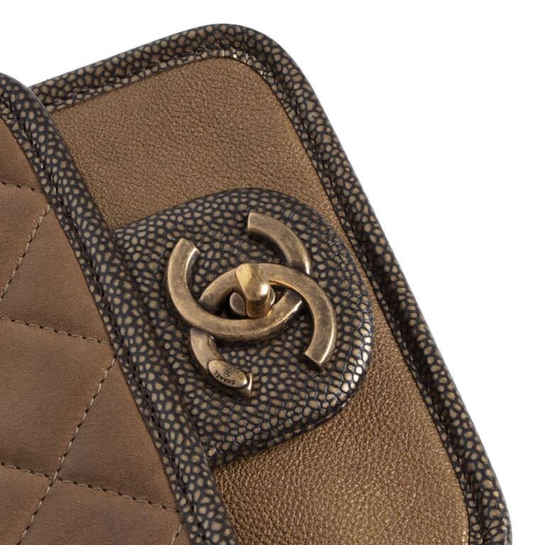 Chanel Paris-Bombay Back To School Mini Crossbody Bag - Gold Mini Bags,  Handbags - CHA332309