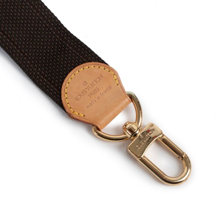 Louis Vuitton Brown Nylon Adjustable Shoulder Strap - Yoogi's Closet