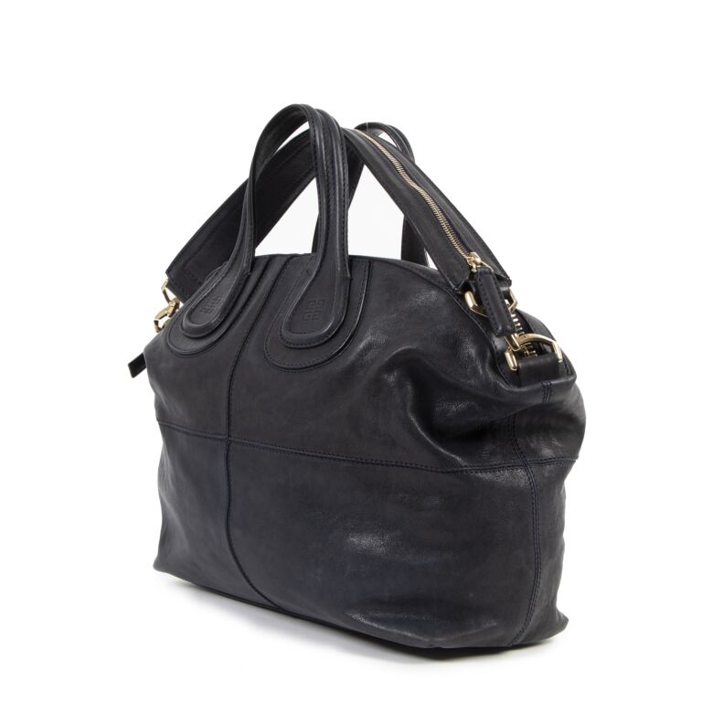 Givenchy Dark Blue Leather Shoulder bag Labellov Buy and