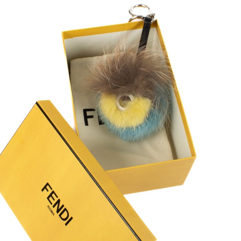 Fendi Mink/Fox Fur Qutweet Softweet Bag Bug Charm ○ Labellov